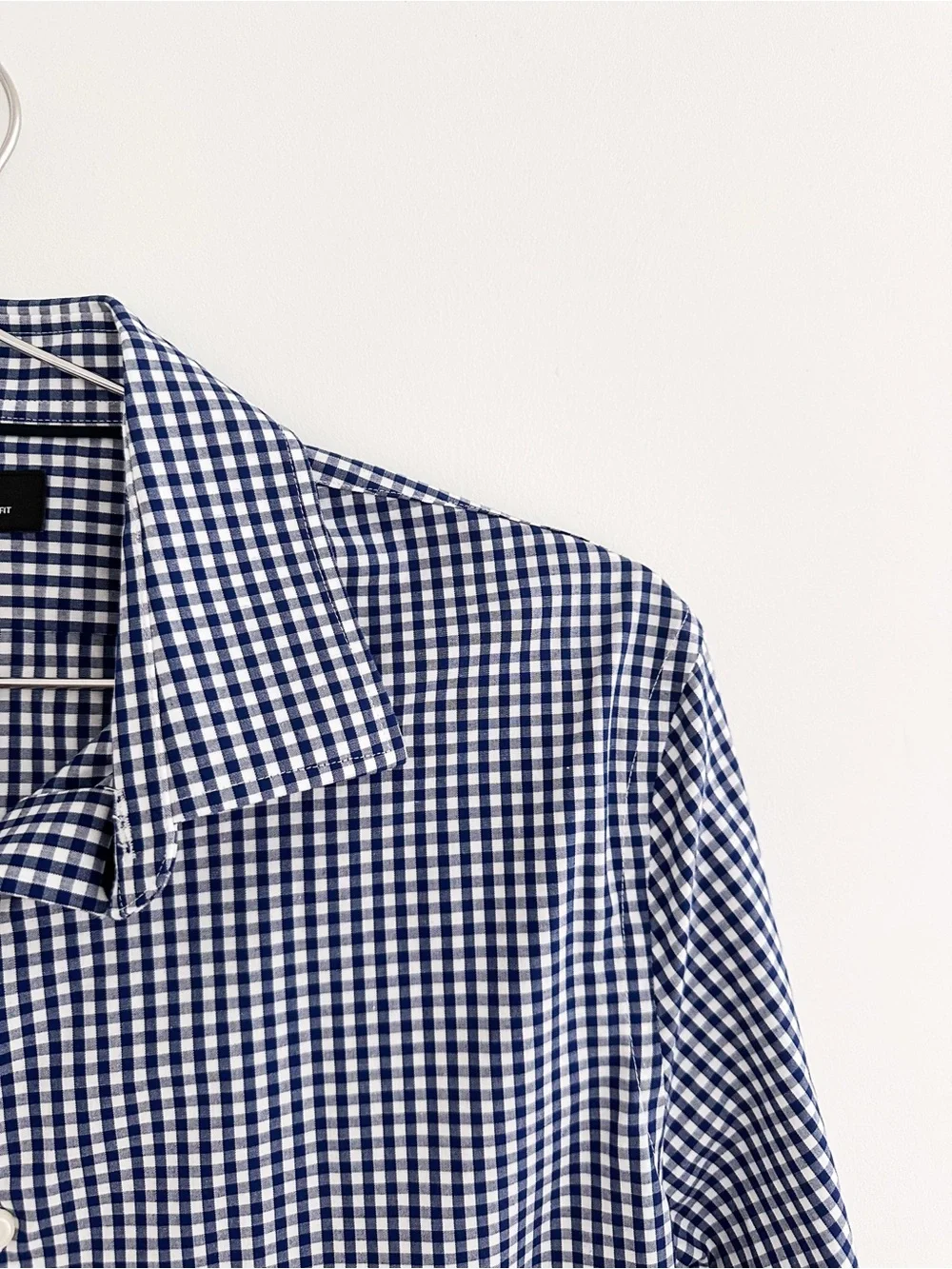 Banana Republic Men’s Blue White Gingham Slim Fit Button Down Shirt Size S